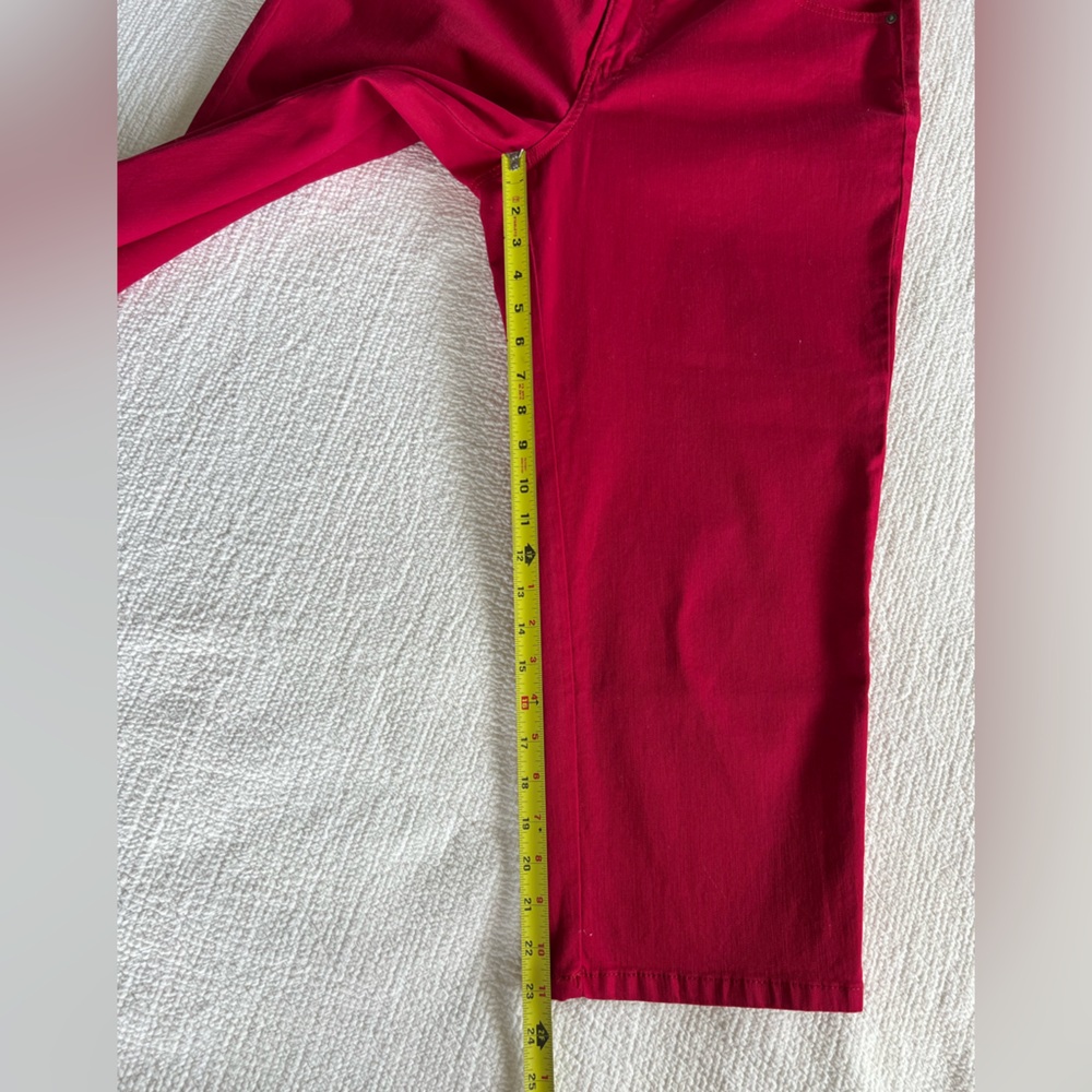 Style & Co Red Jeans EUC Women’s High Rise Capri Cropped Jeans 23 Inseam Size 12 - Picture 7 of 12